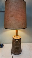 Butterchurn Lamp with Tweed Shade