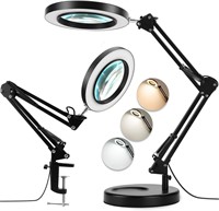 NEW $66 2-in-1 Magnifying Glass w/Light  & Stand