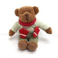 Teddy bear red mittens