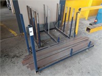 5 Station Vertical Steel Storage Rack, Trolley