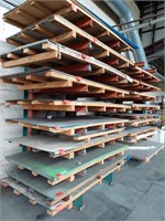 Steel 9 Tiered Single Sided Stock Storage Rack