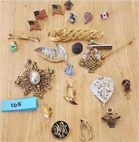 PINS AND BROOCHES ANGEL BIRDHOUSES  WISHBONE