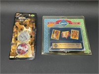 1990's Michael Jordan Pin Set & Milk Cap Pack