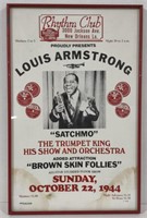 (AA) Vtg. Louis Armstrong Poster (14"×22")
