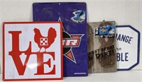 (AA) Metal/Tin Wall Hanging Signs