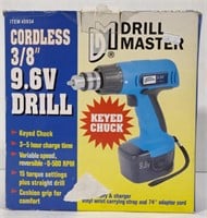 (AA)Drill Master Cordless 3/8" 9.6V Drill