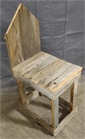 (AA) Homemade Wooden Chair (14"×17.5"×36")