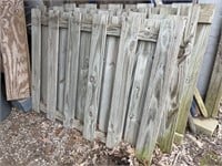 Wood Fencing Sections