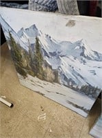 Water and Mountians Art