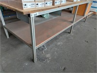 Fabricated Aluminium 2 Tiered Assembly Table