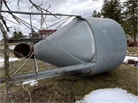 5-6 ton bulk bin with 4" auger & 110 volt motor