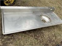 Stainless steel sink top