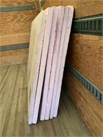 6 pink styrofoam sheets (2 - 1.5", 4 - 2")