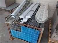 Steel Mesh Sided Stillage & Contents, Light Covers