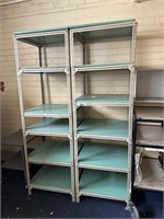 2 Bays Steel 6 Tiered Stock Shelving