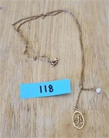 A INITIAL NECKLACE