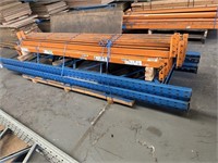 4 Steel Pallet Racking Sides & 16 Steel Beams