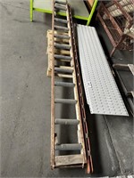 Length Roller Conveyor & 6 Small Parts Containers