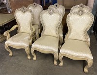 (JL) 6 French Style Collezione Dining Chairs 44”