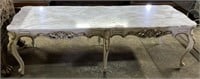 (QR) French Style Marble Top Coffee Table 59” x
