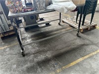 Steel Plate Top Mobile Assembly Bench