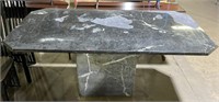(I) Marble Dining Table with Marble Top and Base
