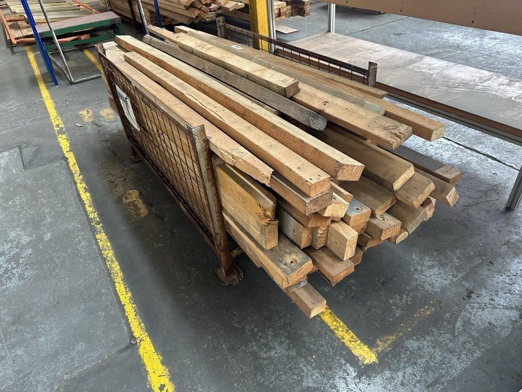 Large Qty Pine & Hardwood Beam & Stud & Stillage