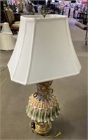 (F) Oriental Pottery Lamp 39”