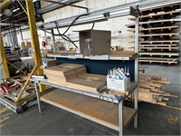 Work Bench with Overhead Shelf Approx 1500 x 900mm