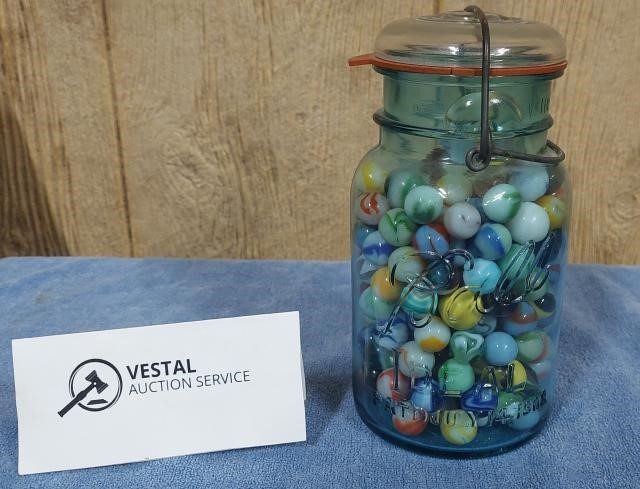 Ball Jar of Marbles