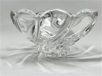 Vintage Mikasa Flower Glass Swirl Bowl