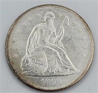 1860 O Seated Liberty Half Dollar
