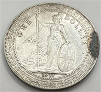 1911 Great Britain Silver Trade Dollar