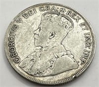1932 Canada Silver Half Dollar