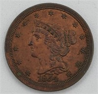 1854 Coronet Half Cent