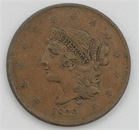 1839 Large Cent "Booby Head"