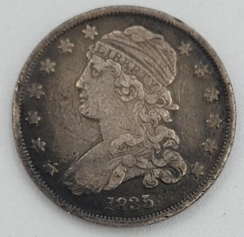 1835 Capped Bust Quarter Dollar