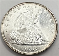 1858 United States Seated Half Dollar