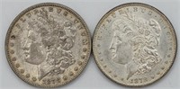 (2) 1878-P Morgan Silver Dollar