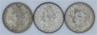 (3) 1879 P Morgan Silver Dollar
