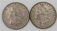 (2) 1880 P Morgan Silver Dollar