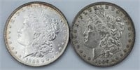 (2) 1886 O&P Morgan Silver Dollar