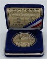 2009 Rememer Pearl Harbor USS AZ Memorial Coin
