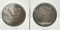 1880 & 1880-S Morgan Silver Dollars