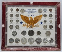 Framed U.S. 20th Century Bicentennial Type Coins