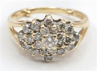 Ladies 14K Yellow Gold 1.00 CTTW Diamond Ring
