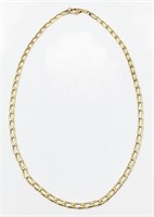 18" 14K Yellow Gold Heavy Link Necklace