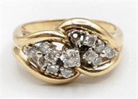 Ladies 14K Yellow Gold Yellow Diamond Ring