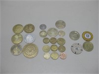 Assorted Coins & Tokens