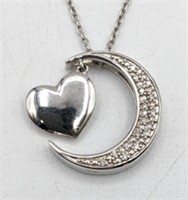 Sterling Silver "To The Moon & Back" Necklace